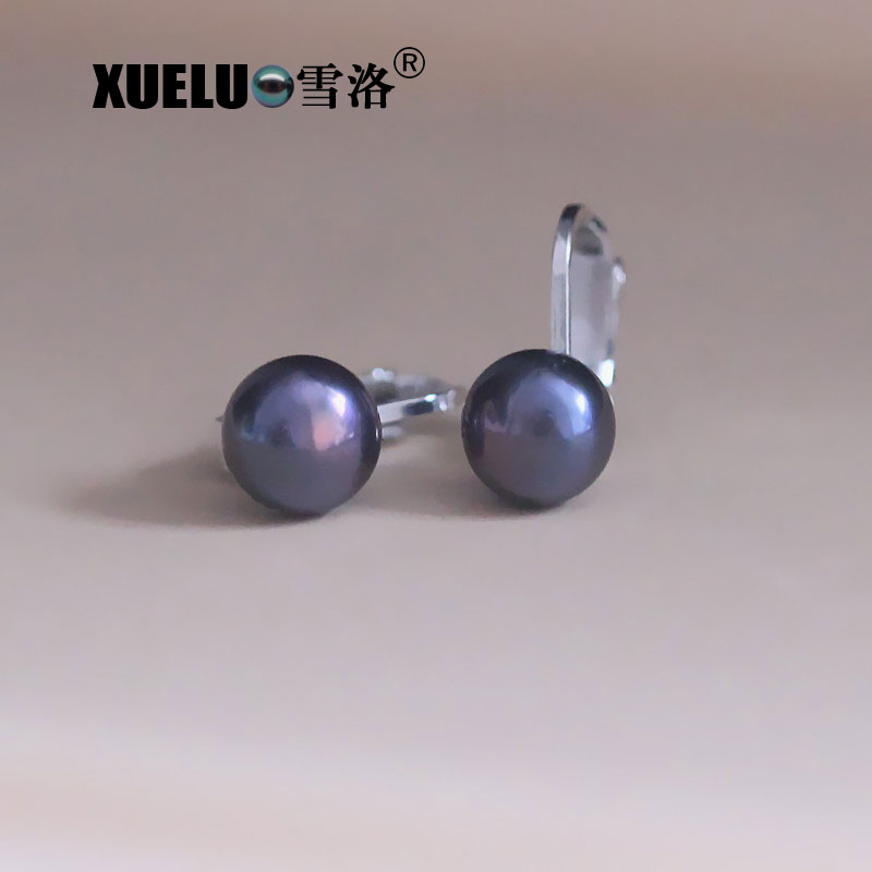 Natural Cultured Freshwater Pearl Clip Earrings for no ear hole (XL140016)
