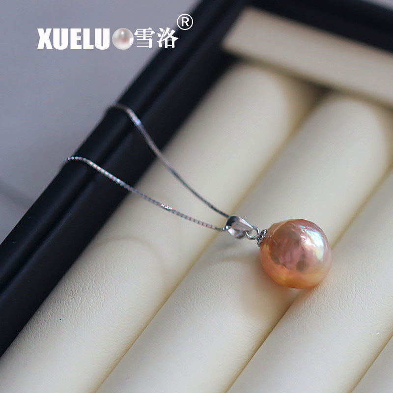 Pearl Necklace Jewelry Baroque Natural Cultured Freshwater Pearls Pendant (XL120037) 