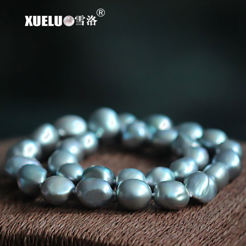 12-13mm AAA Quality Large Baroque Freshwater Pearl Necklace（XL120095）