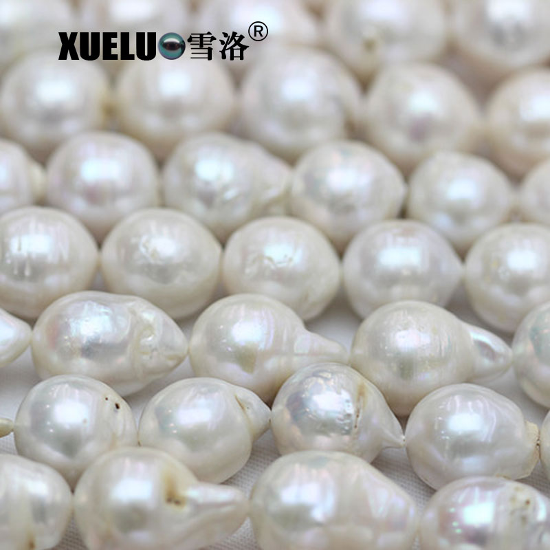 Edison Round Baroque Natural Real Cultured Freshwater Pearl Strings Wholesale (XL190028)