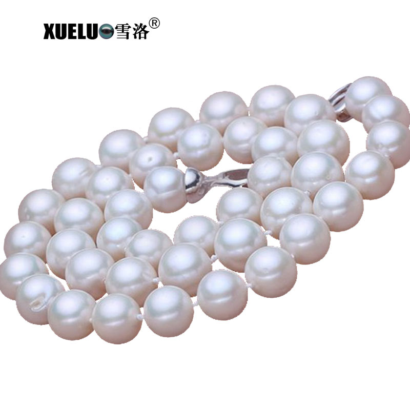 Very Round Natural Cultured Freshwater Pearl Classic Choker Necklace (XL120080)