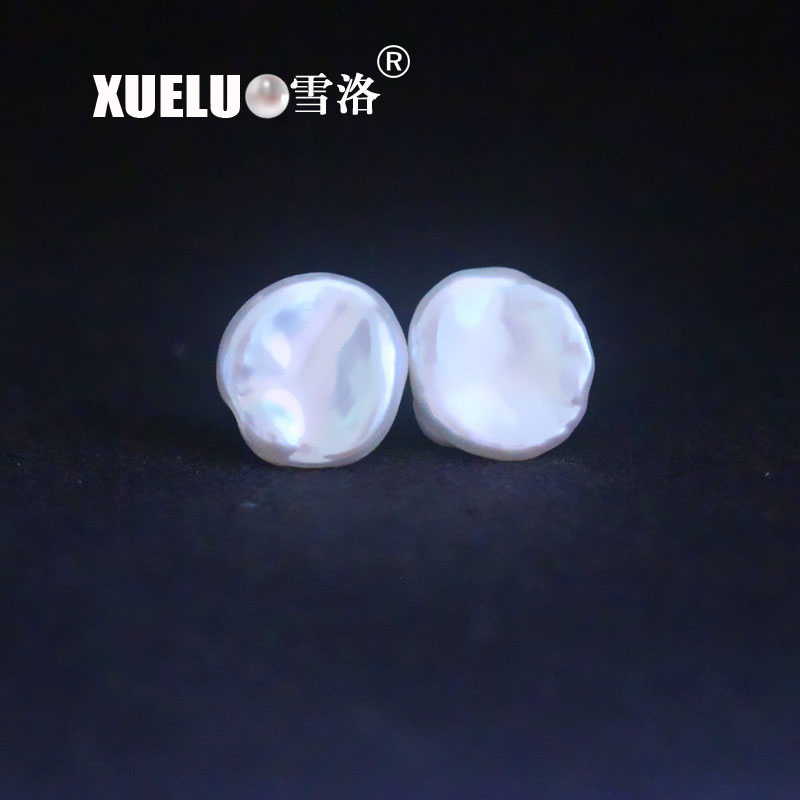 Fashion Earrings Jewelry Sterling Silver Keshi White Cultured Baroque Freshwater Pearl Earrings(XL140155)