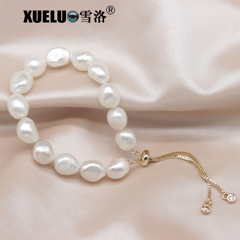 Fashion Baroque Real Natural Cultured Fresh Water Pearl Bracelet Jewelry(XL150137)