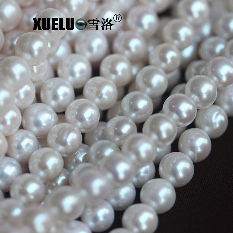 8-9mm White Freshwater Cultured Pearls Strings Material Wholesale, Zhuji Pearls (XL180088) 