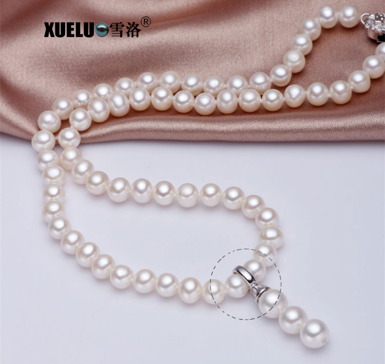 6-7mm White AAA Quality Fashion Freshwater Pearl Pendant Necklace(XL120087)