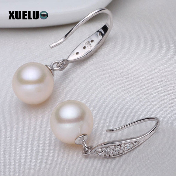  Fashion Natural Cultured Freshwater Pearl Earrings (XL140005)