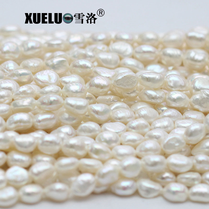 AAA High Quality White Cultured Nugget Baroque Freshwater Pearl Strings Wholesale (XL190023)