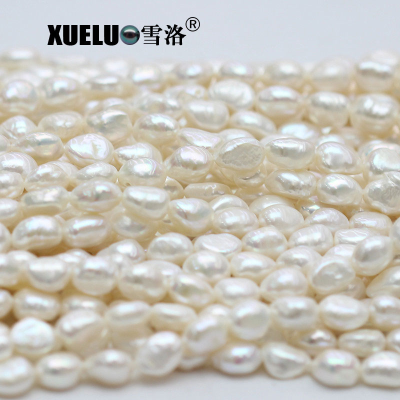 AAA High Quality White Cultured Nugget Baroque Freshwater Pearl Strings Wholesale (XL190023)