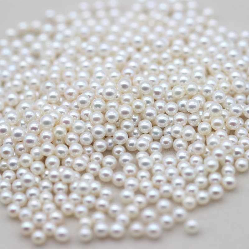 Small Round Cultured Fresh Water Akoya Loose Pearls (XL110056)