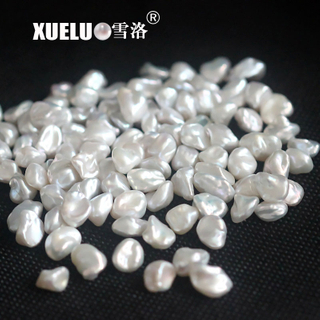 7-8mm Keshi Baroque White Freshwater Loose Pearls Beads(XL110032)