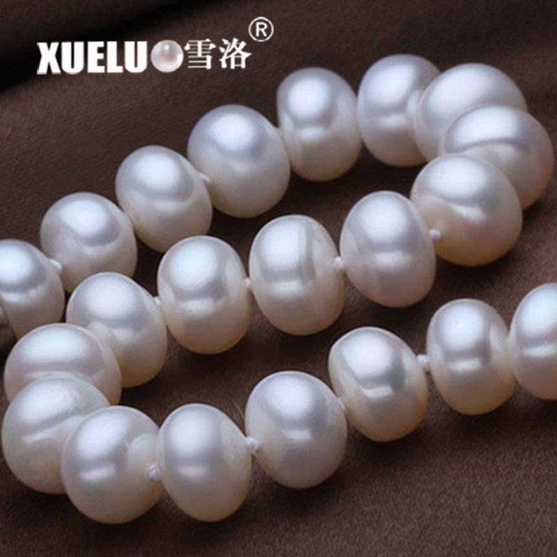 Classic 9-10mm Real Natural Genuine Cultured Freshwater Pearl Bracelet(XL150021)
