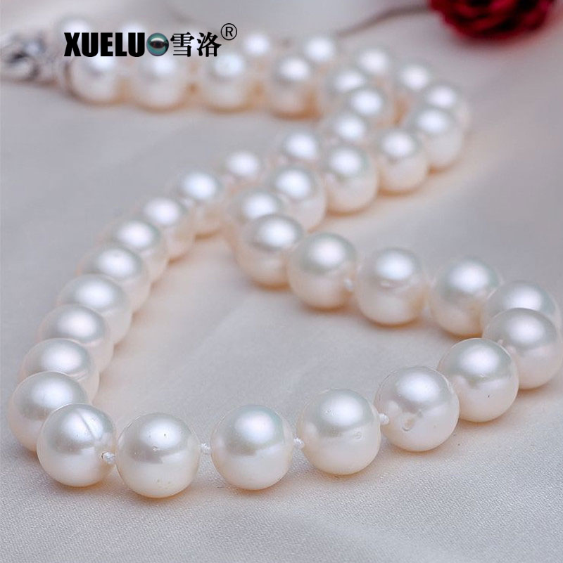 Very Round Natural Cultured Freshwater Pearl Classic Choker Necklace (XL120080)