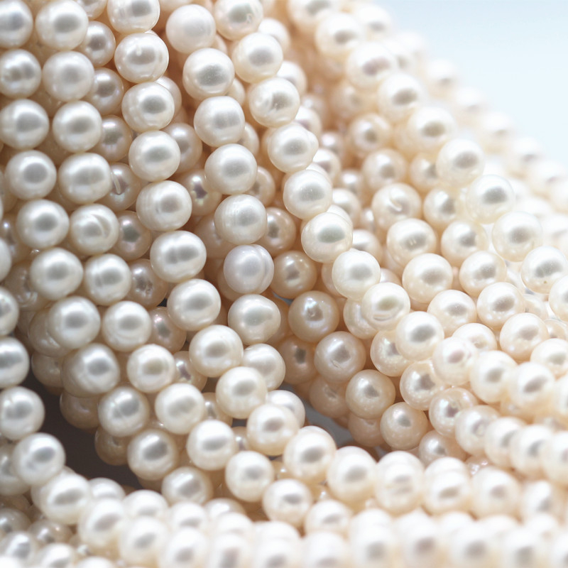  8-9mm AA Round Natural Cultured Freshwater Pearl Strings Wholesale, Zhuji Pearl (XL180112) 