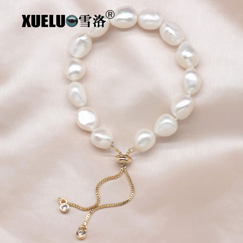 Fashion Baroque Real Natural Cultured Fresh Water Pearl Bracelet Jewelry(XL150137)