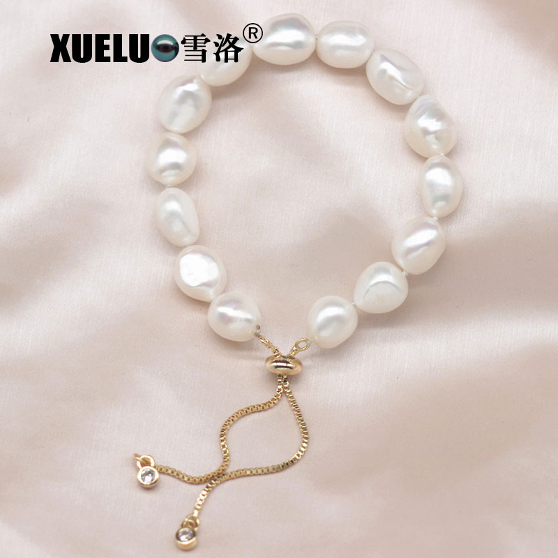 Fashion Baroque Real Natural Cultured Fresh Water Pearl Bracelet Jewelry(XL150137)