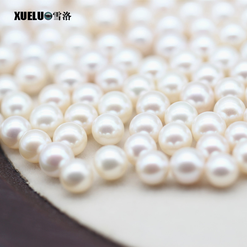 6mm AAAA White Natural Cultured Freshwater Pearls (XL110052)