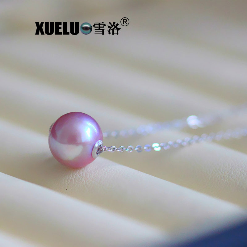 Sterling Silver Fashion Jewelry Natural Cultured Fresh Water Pearl Necklace (XL120046) 