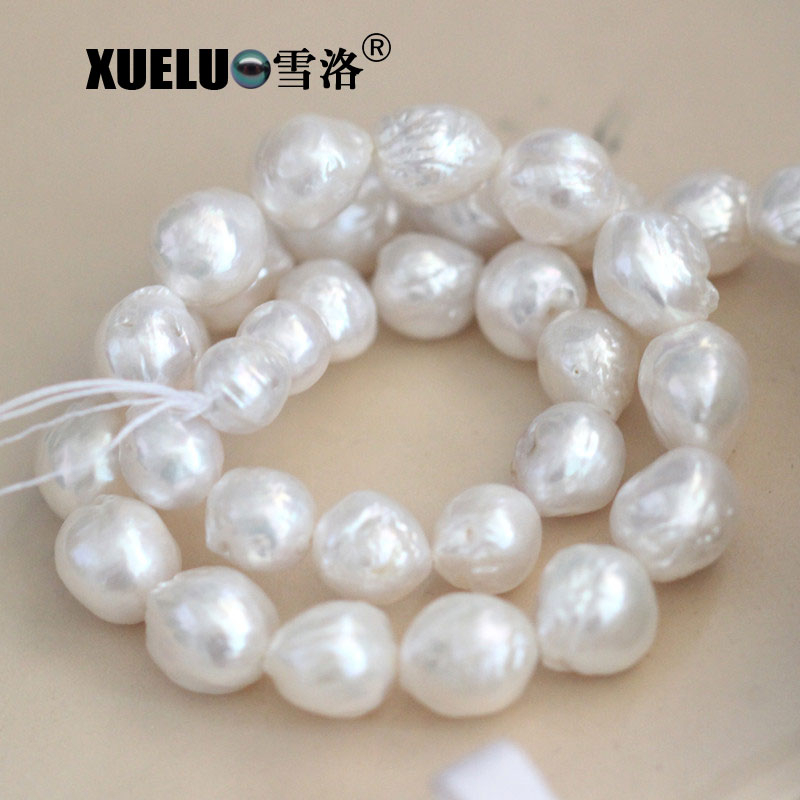 Round Baroque Natural Genuine Cultured Freshwater Pearl Strings Wholesale (XL190032)