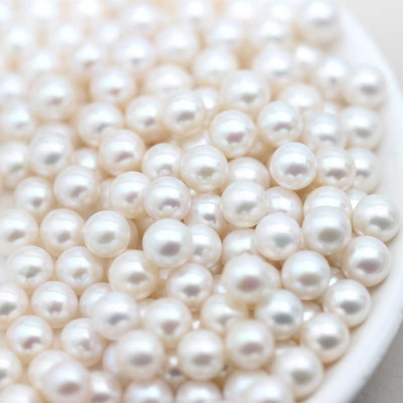 8-9mm AAAA Round Cultured Freshwater Akoya Loose Pearls (XL110049)