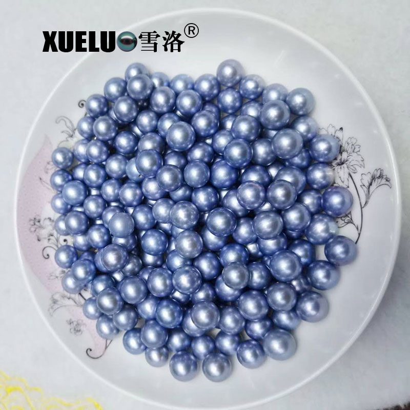 8-9mm Round Sky Blue Freshwater Loose Pearls Beads(XL110025)