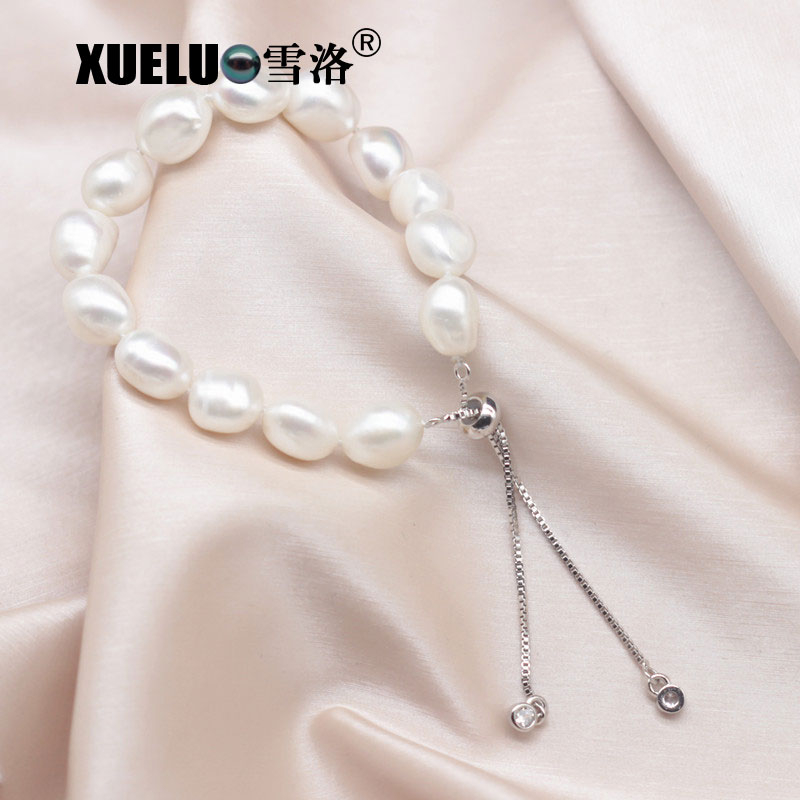 Fashion Baroque Real Natural Cultured Fresh Water Pearl Bracelet Jewelry(XL150137)