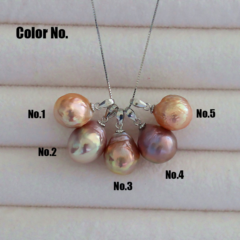 Pearl Necklace Jewelry Baroque Natural Cultured Freshwater Pearls Pendant (XL120037) 