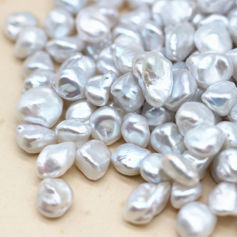 Natural Baroque Keshi Cultured Freshwater Loose Pearls (XL110054)