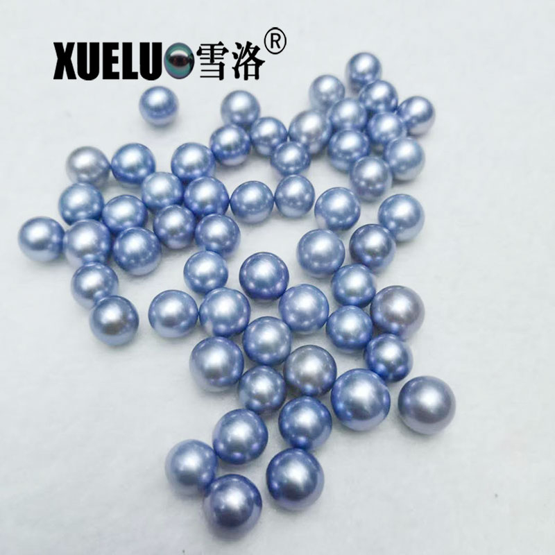 8-9mm Round Sky Blue Freshwater Loose Pearls Beads(XL110025)