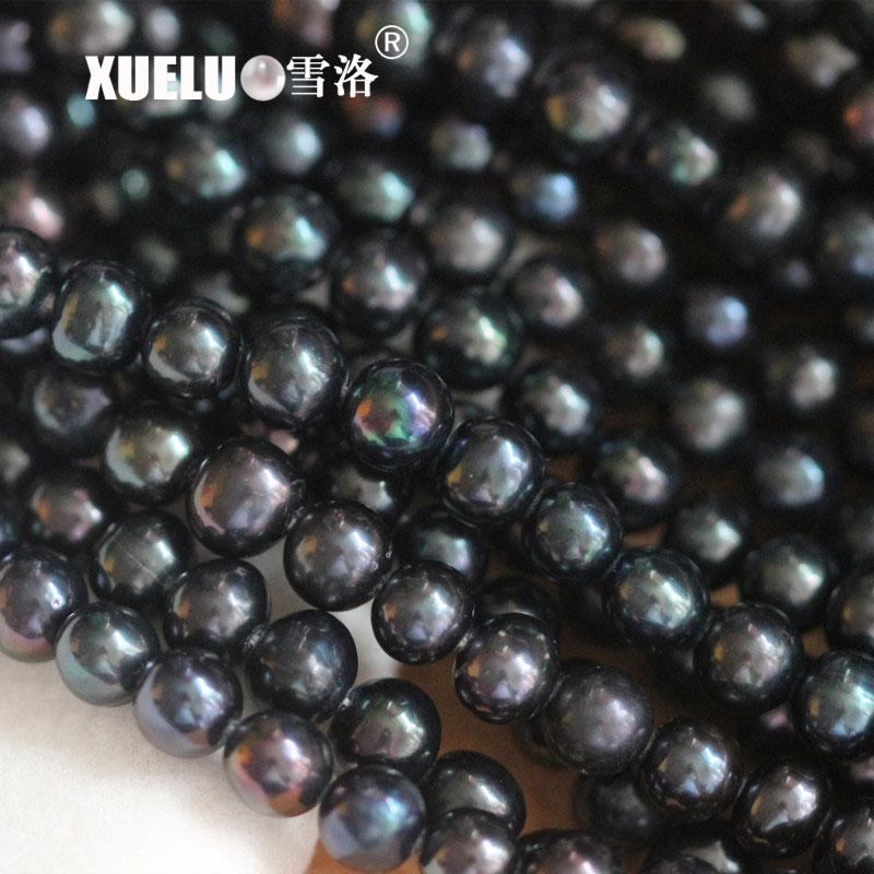 7-8mm Cheap Lavender Natural Real Cultured Freshwater Pearl Strings (XL180008)