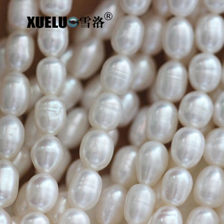 5-6mm B Quality Cheap White Natural Cultured Freshwater Pearls Strings (XL180015)