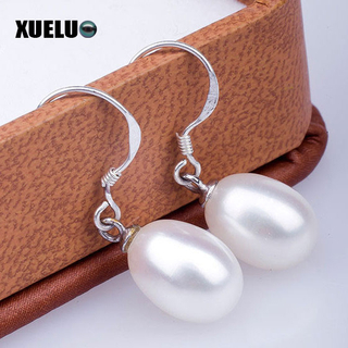 925 Sterling Silver Fashion Natural Cultured Freshwater Pearl Earrings (XL140004)