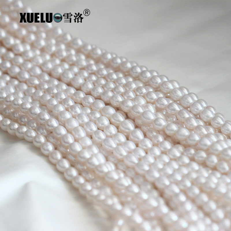 Natural Cultured Freshwater Oval / Rice Pearl Strings Wholesale (XL180001) ,9-10mm ,AAA Quality