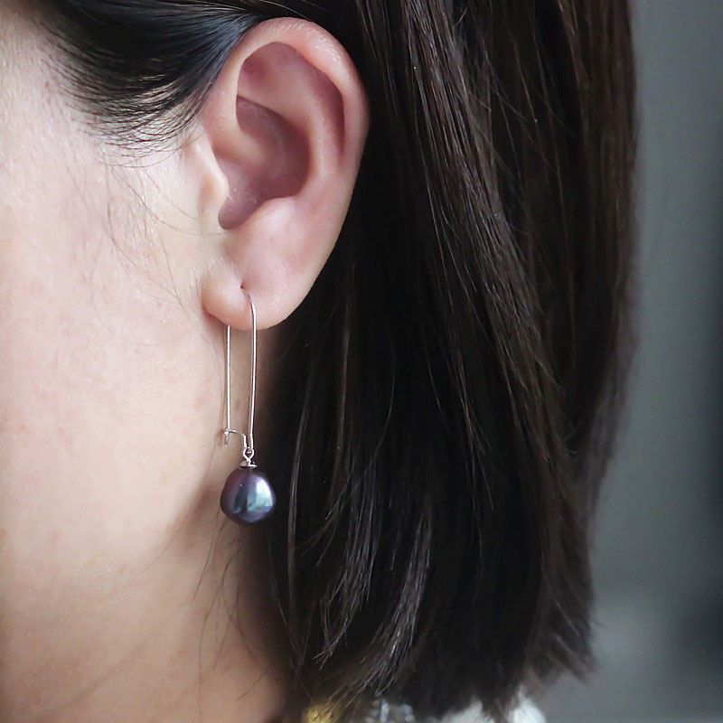 10-11mm Fashion Baroque Cultured Freshwater Pearl Earrings (XL140115)