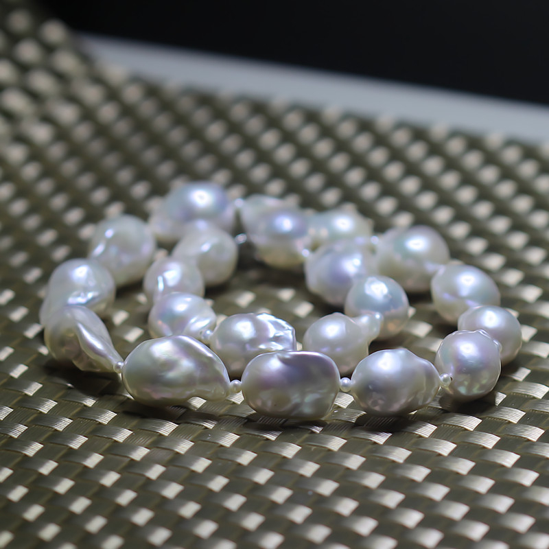 Big Luster Baroque Freshwater Pearl Necklace(XL120006)