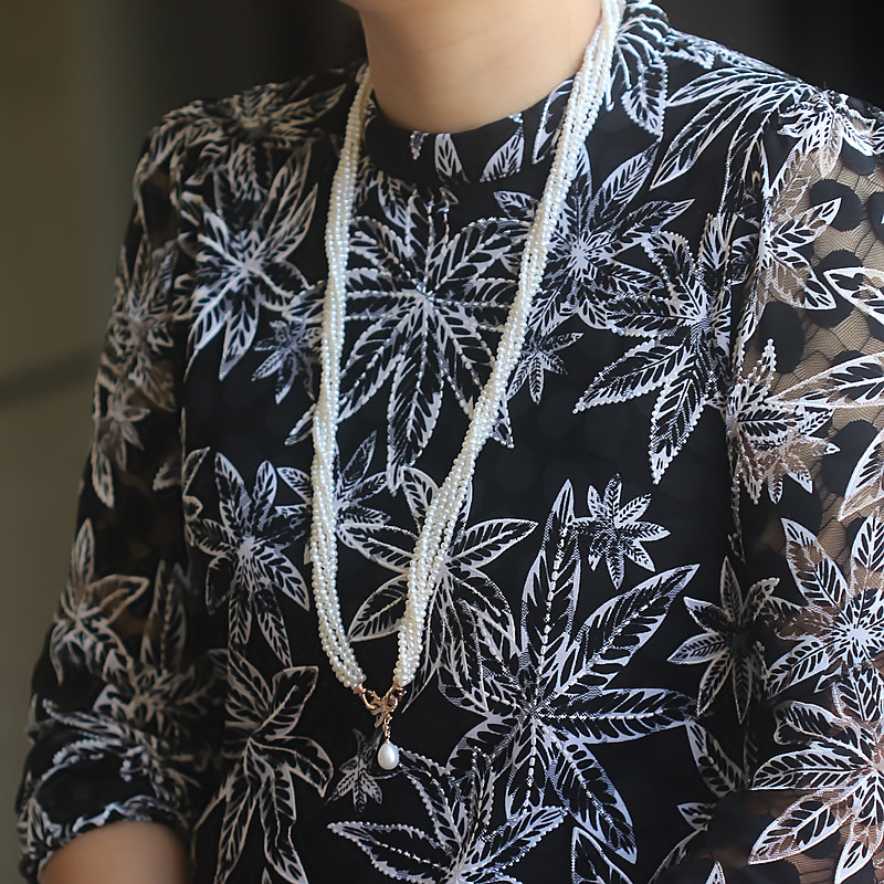  Fashion Micro small Round Freshwater Pearl Necklace(XL120030)