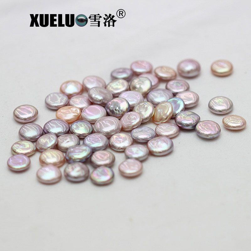 13-14mm Big Coin Baroque White Freshwater Loose Pearls Beads(XL110047)