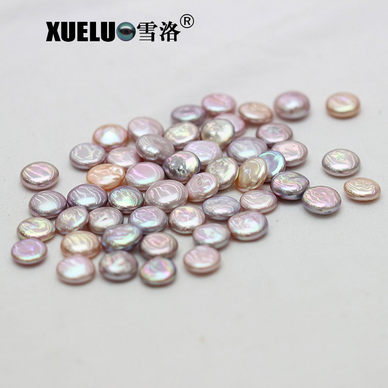 13-14mm Big Coin Baroque White Freshwater Loose Pearls Beads(XL110047)