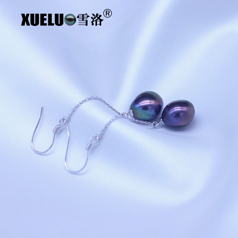 Fashion Baroque Chinese Cultured Freshwater Drop Pearl Earrings