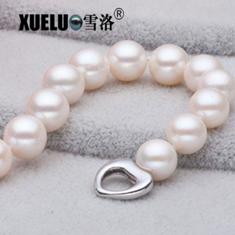Fashion Round Natural Cultured Freshwater Pearl Bracelet(XL150036)