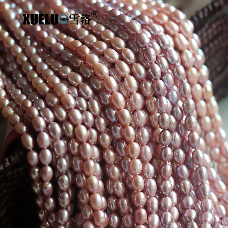 5-6mm White Drop Natural Cultured Freshwater Pearl Strings Wholesale (XL180106) 