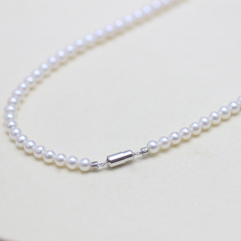 Perfect Round 3-4mm 4-5mm 5-6mm White Pearl String (XL180125) 