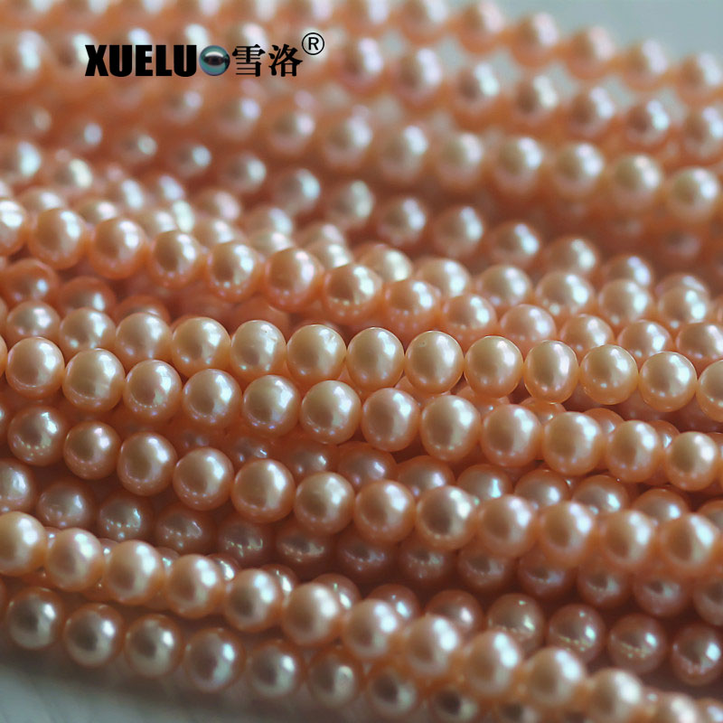 8mm Grey Round Natural Cultured Freshwater Pearl Strings Wholesale (XL180108) 