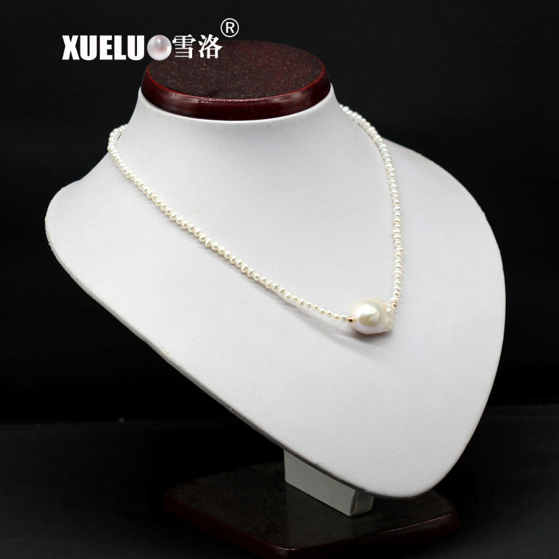 Charming Fashion Natural Cultured Freshwater Pearl Choker Necklace (XL120075)